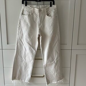 mother superior mid rise ankle maven raw hem